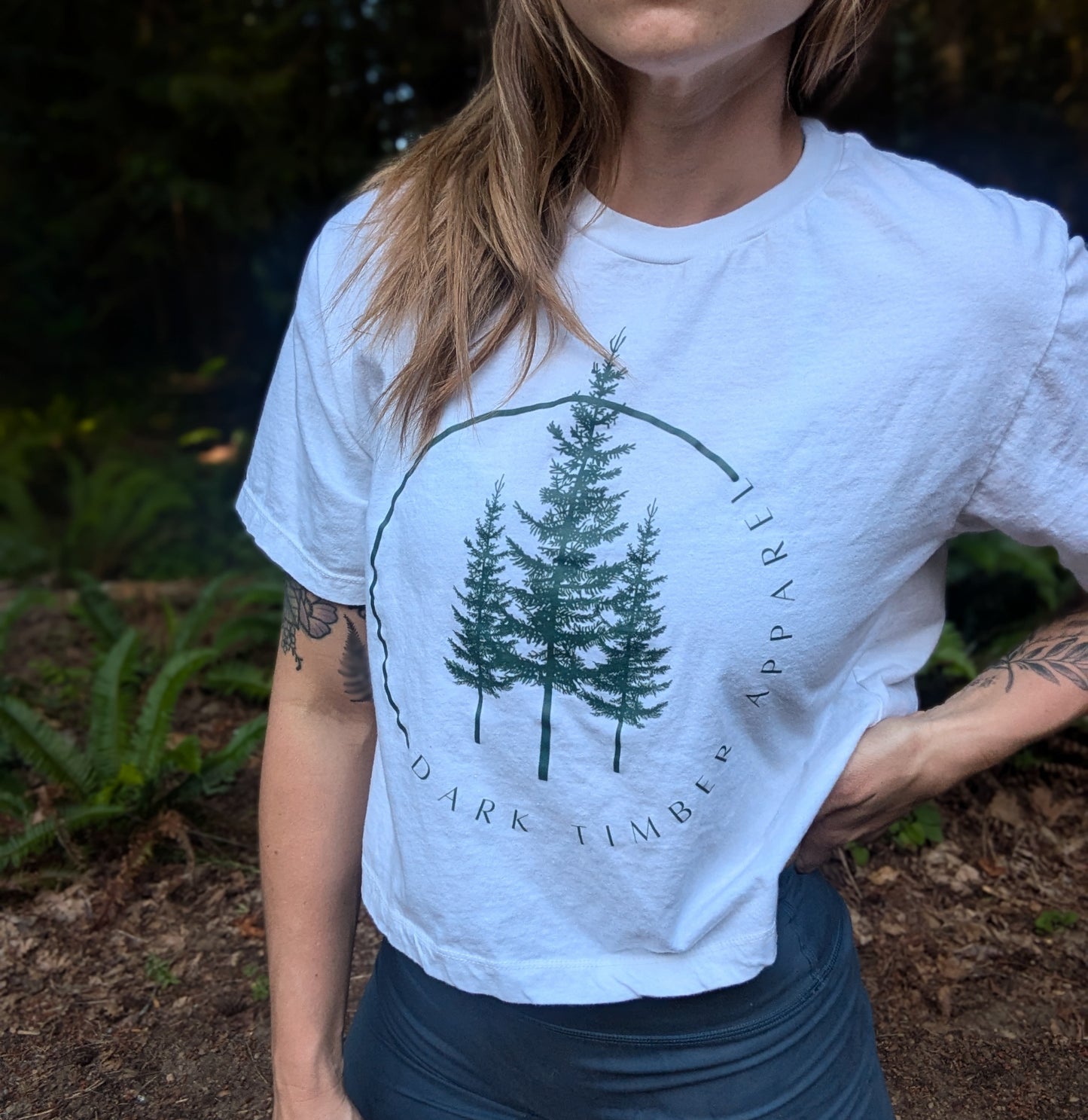 Cropped White Tee