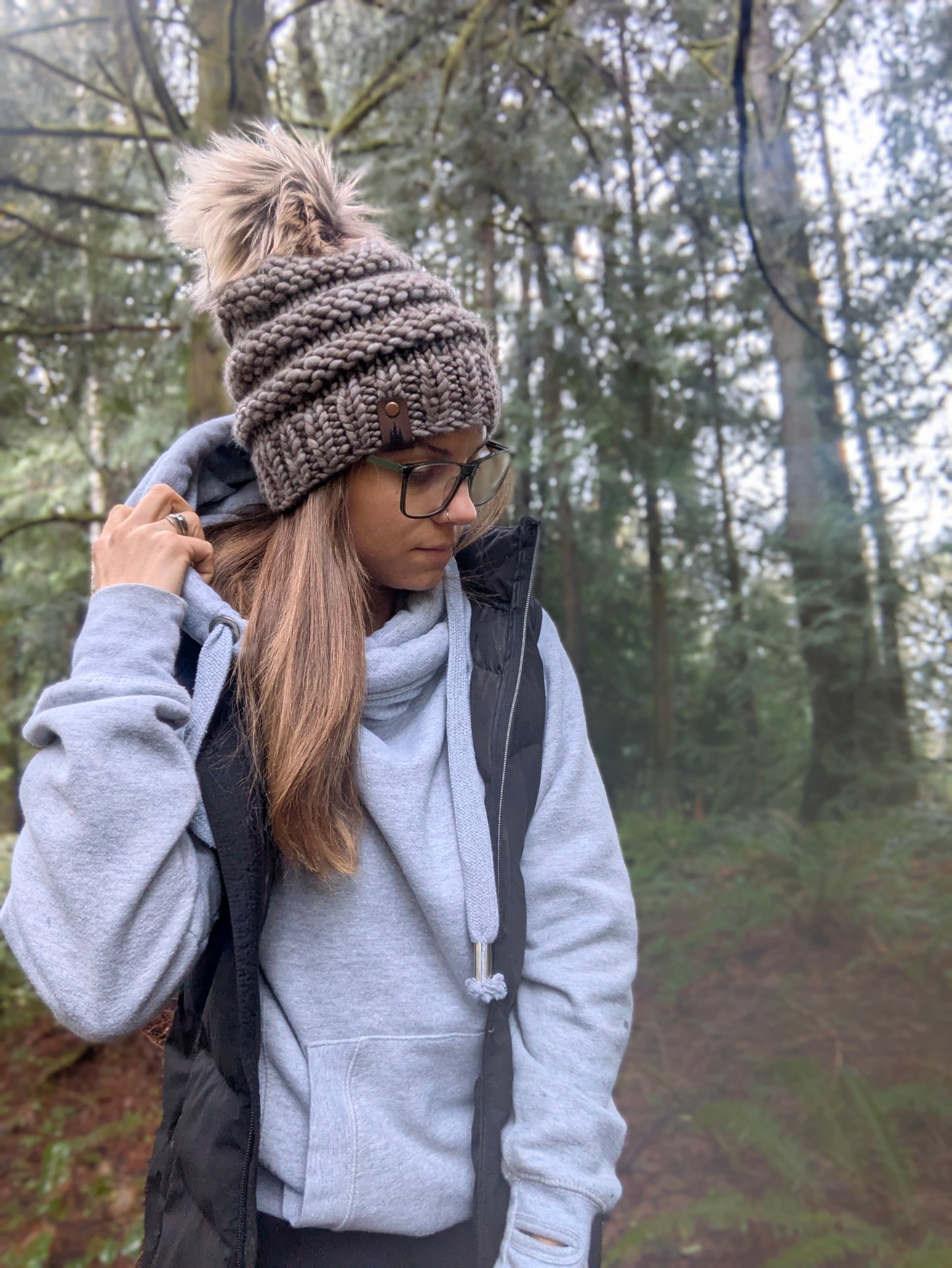 Freddie Beanie Grayish Purple