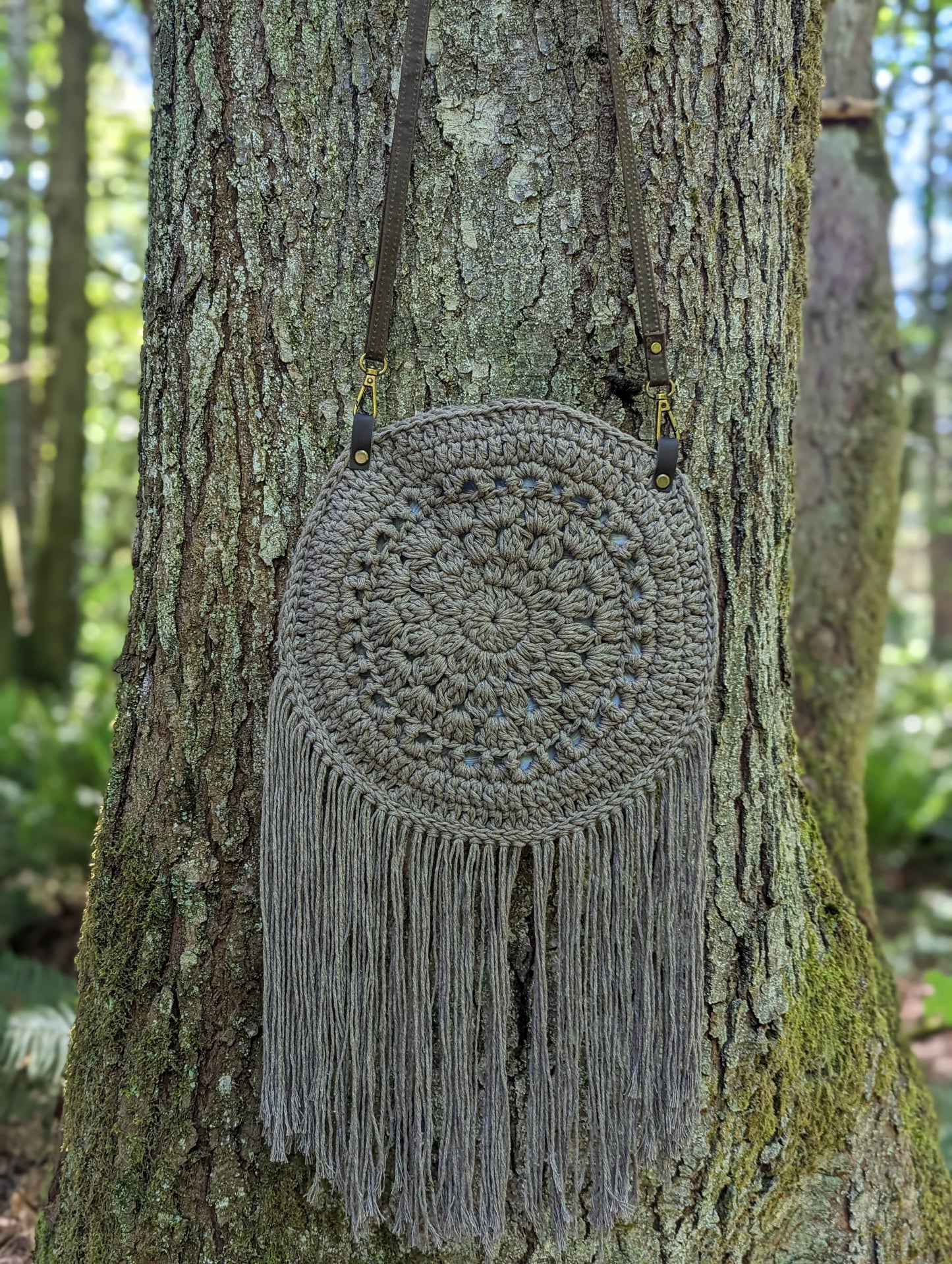 Boho Crochet Purse - Sand
