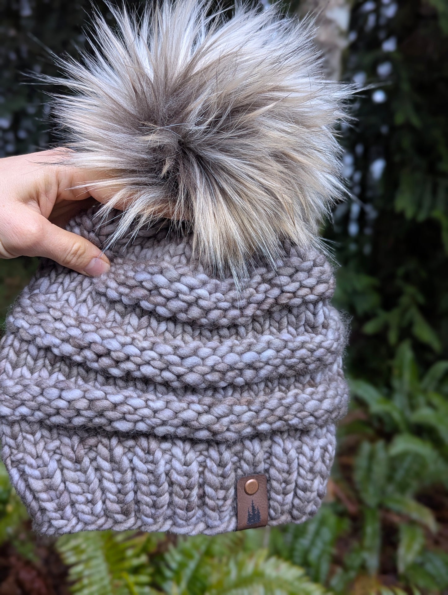 Freddie Beanie Grayish Purple