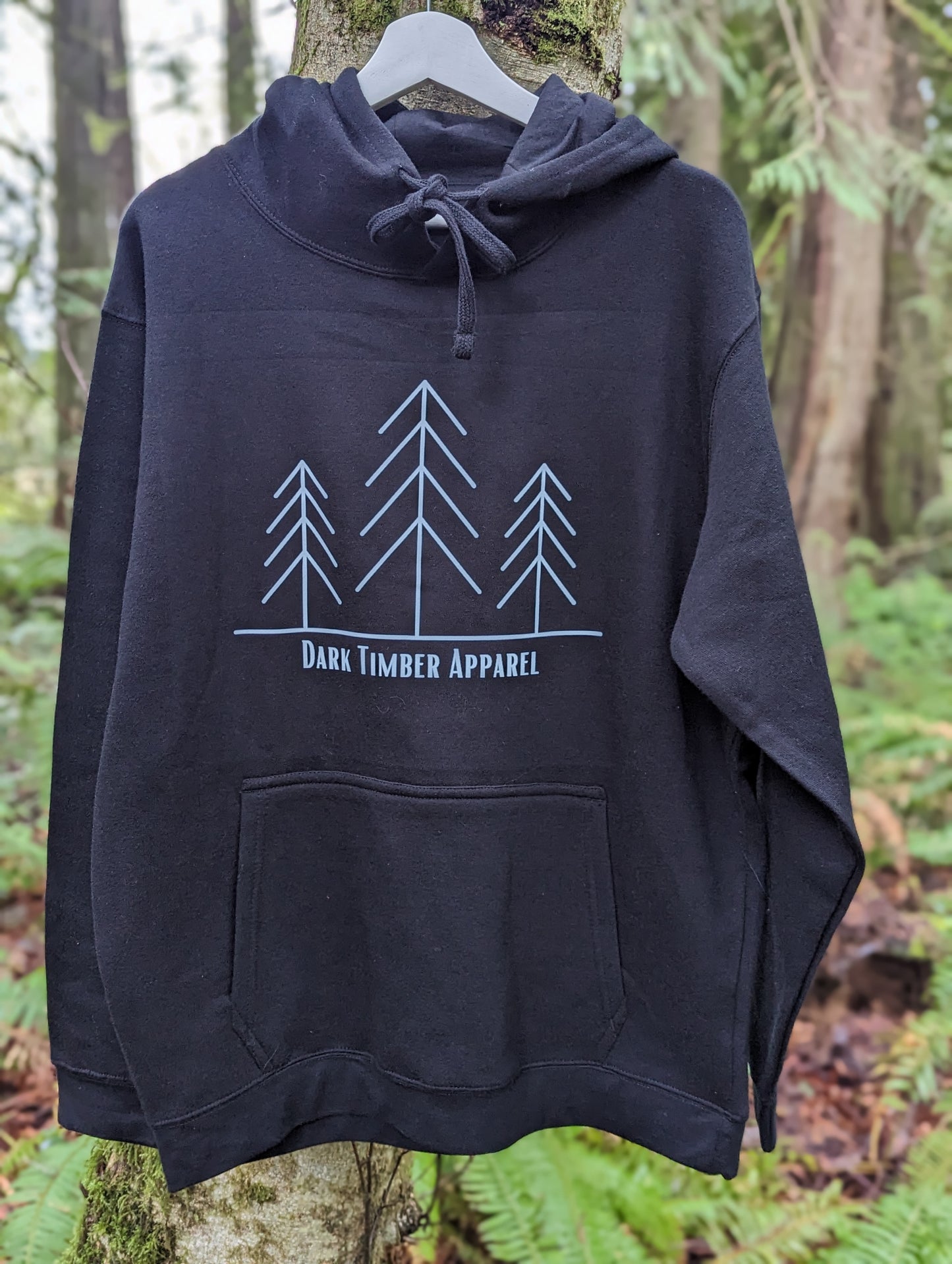 White Line Tree Hoodie