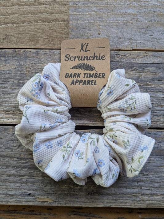 XL Scrunchie - Blue Floral
