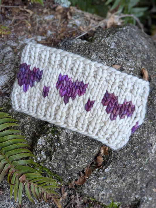 Heart Headband - Purple