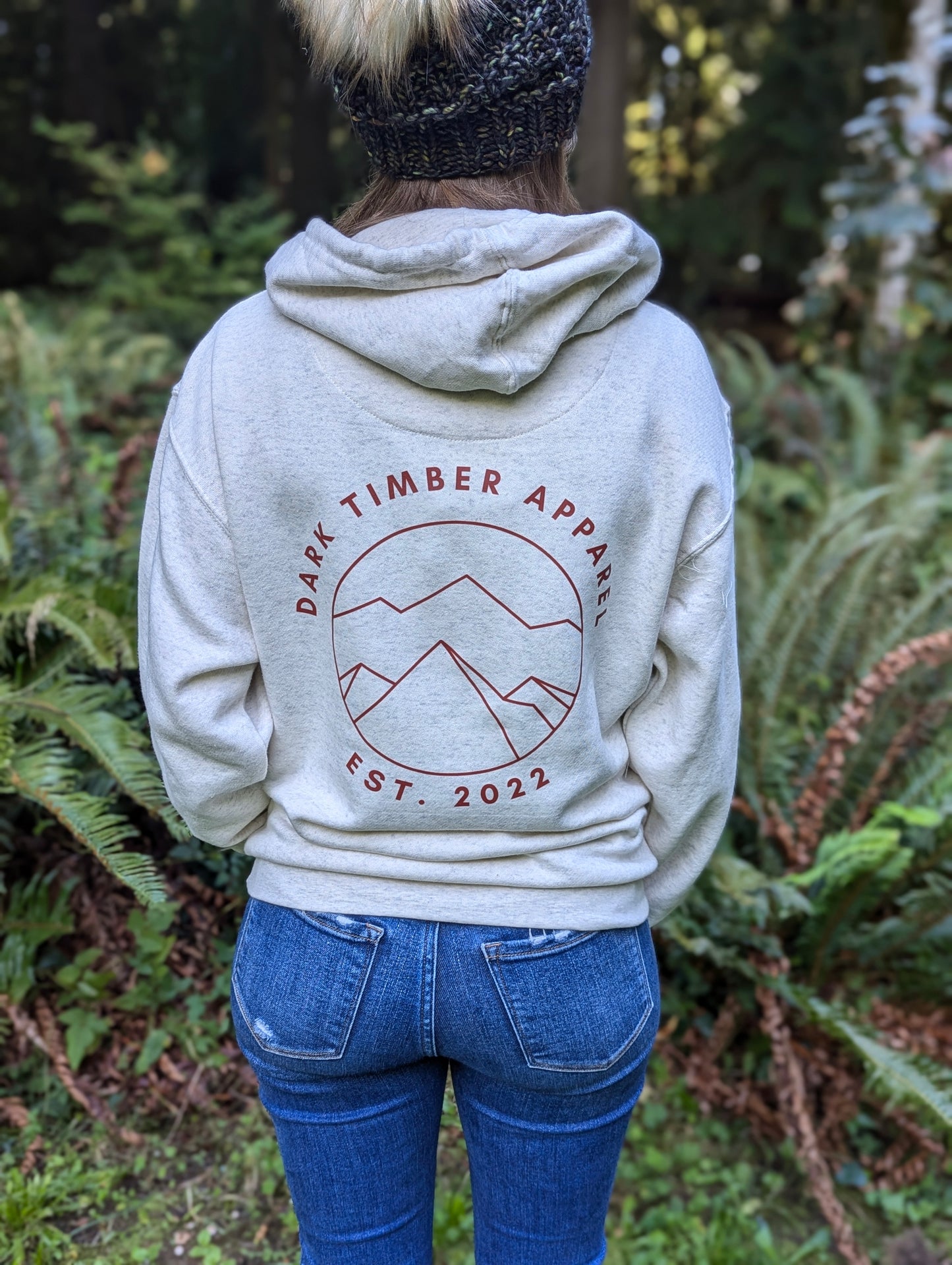 Cream with Burnt Orange DTA Hoodie