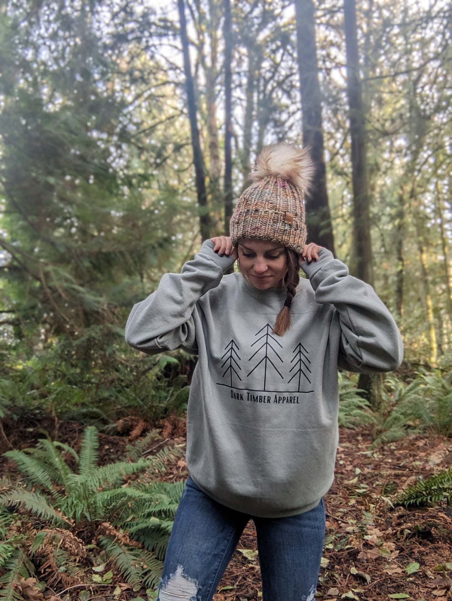 Knit folded brim - hand dyed