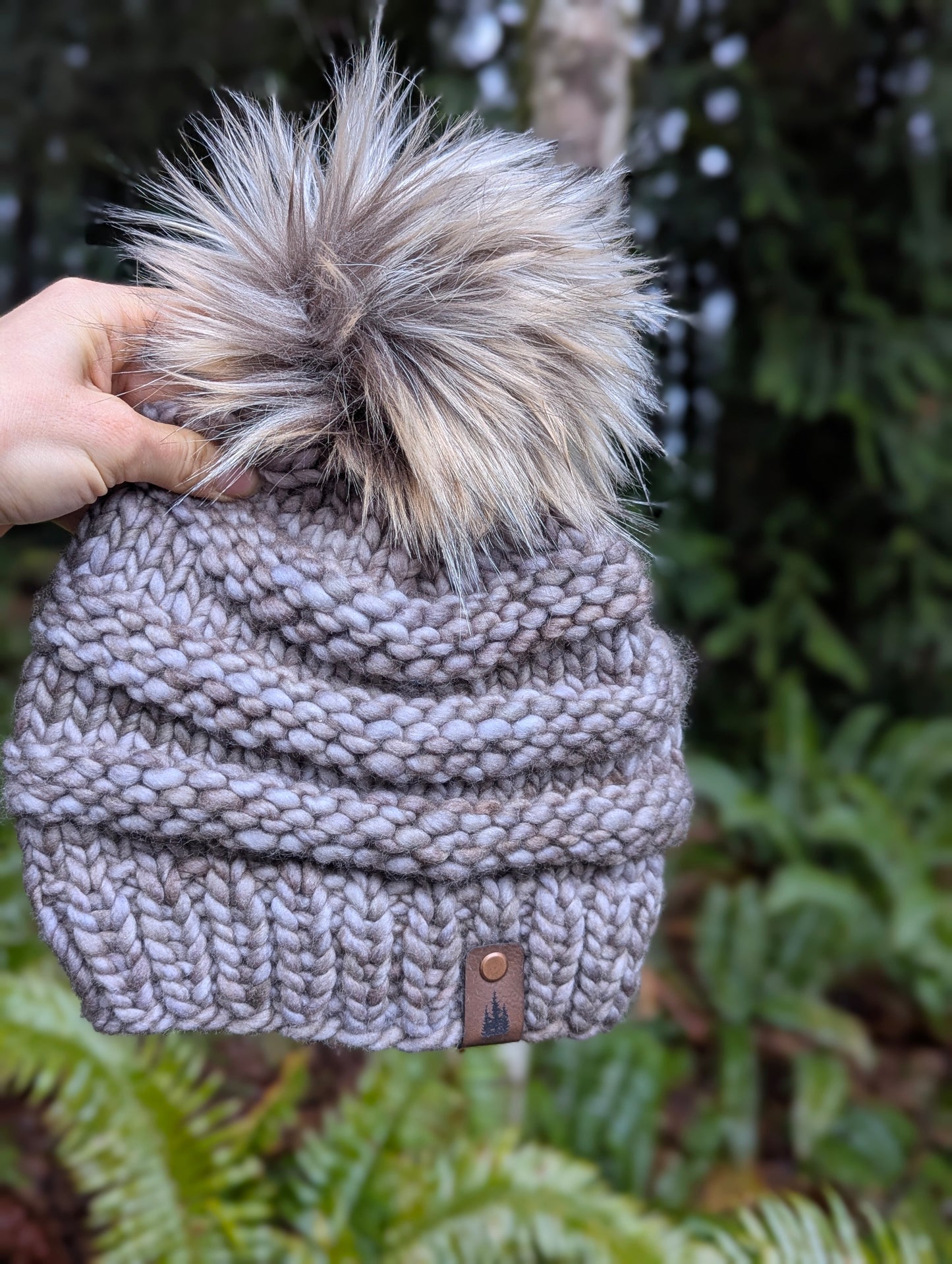 Freddie Beanie Grayish Purple
