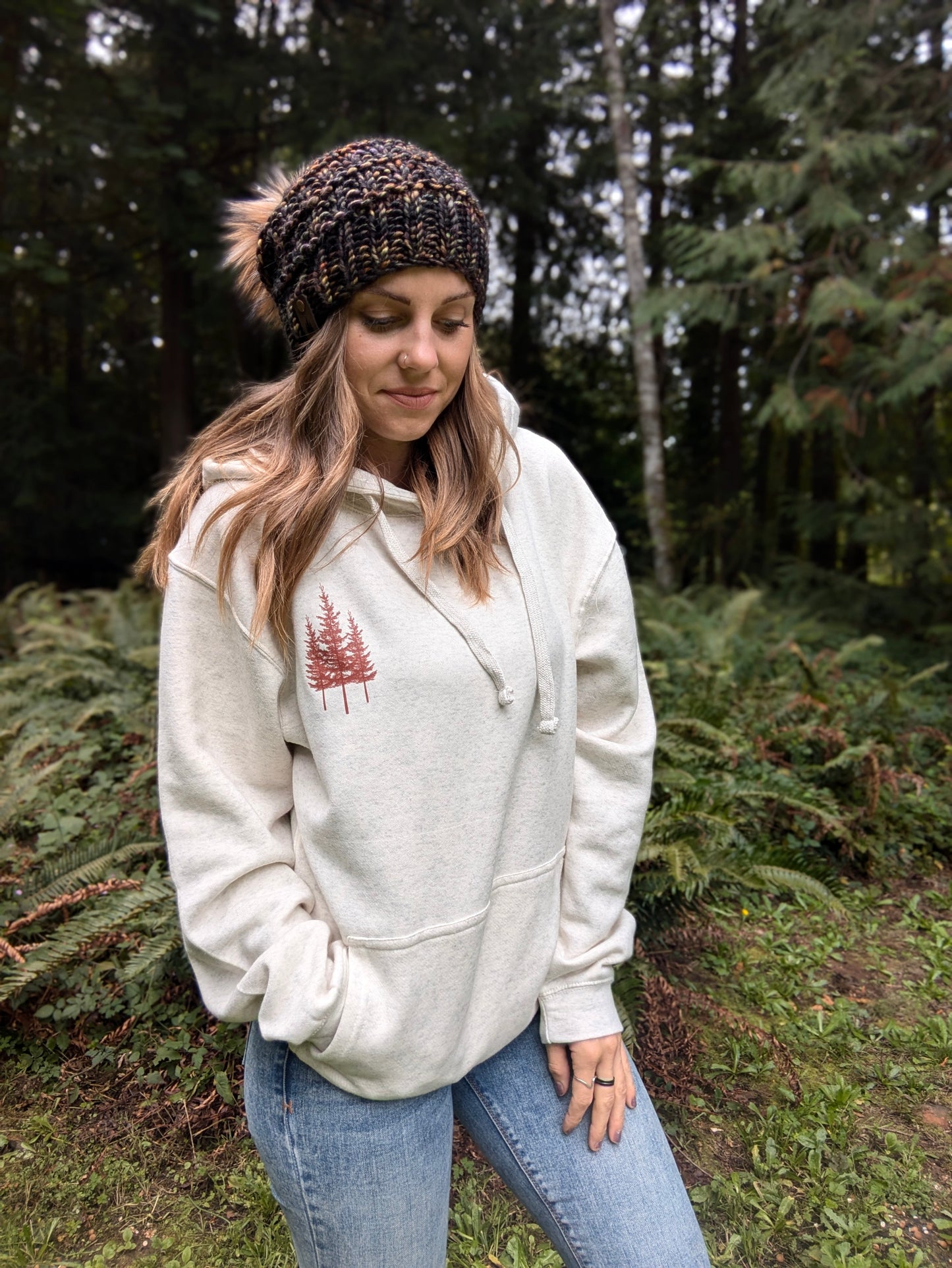 Cream with Burnt Orange DTA Hoodie