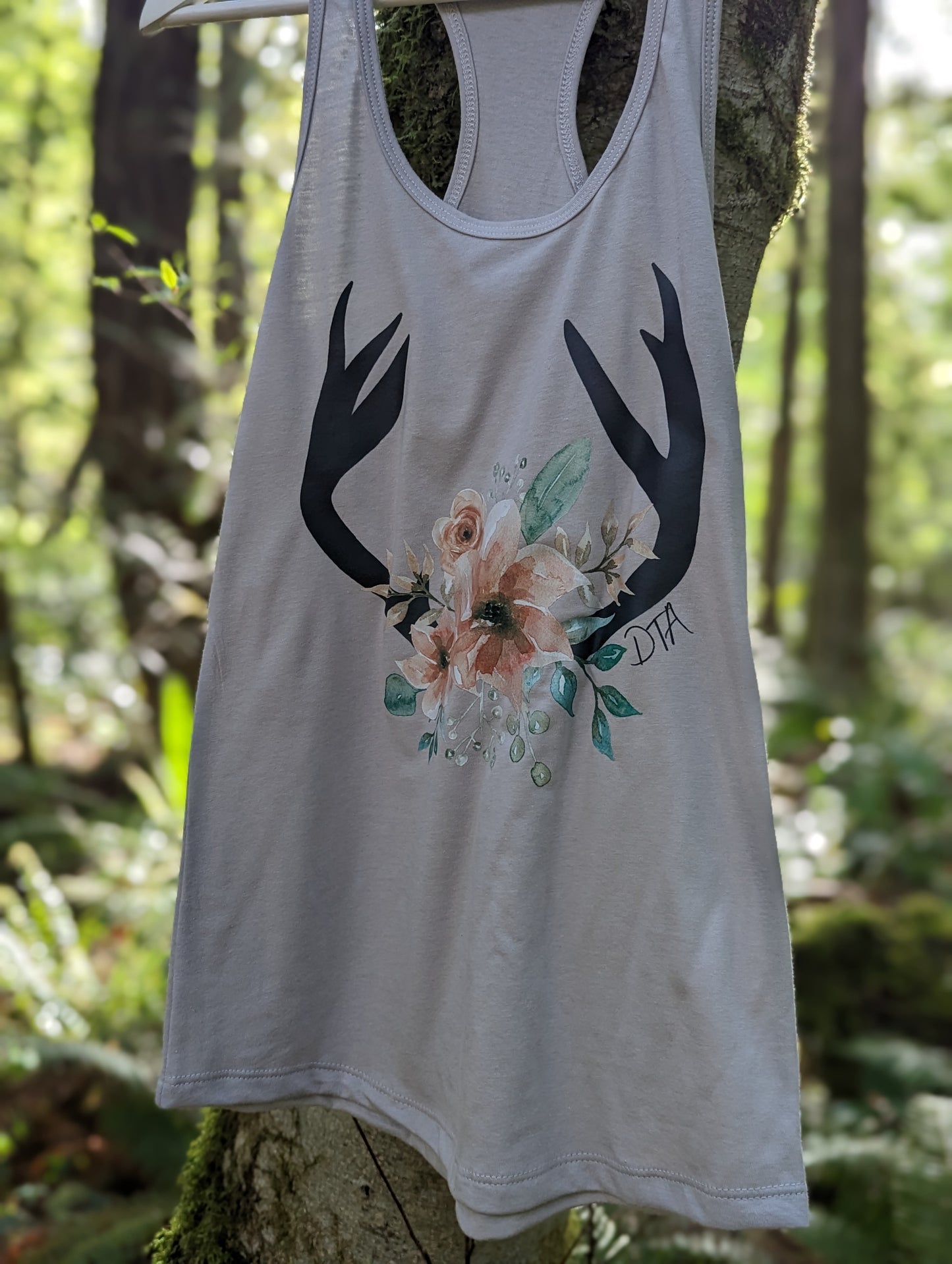 Floral Antler Tank