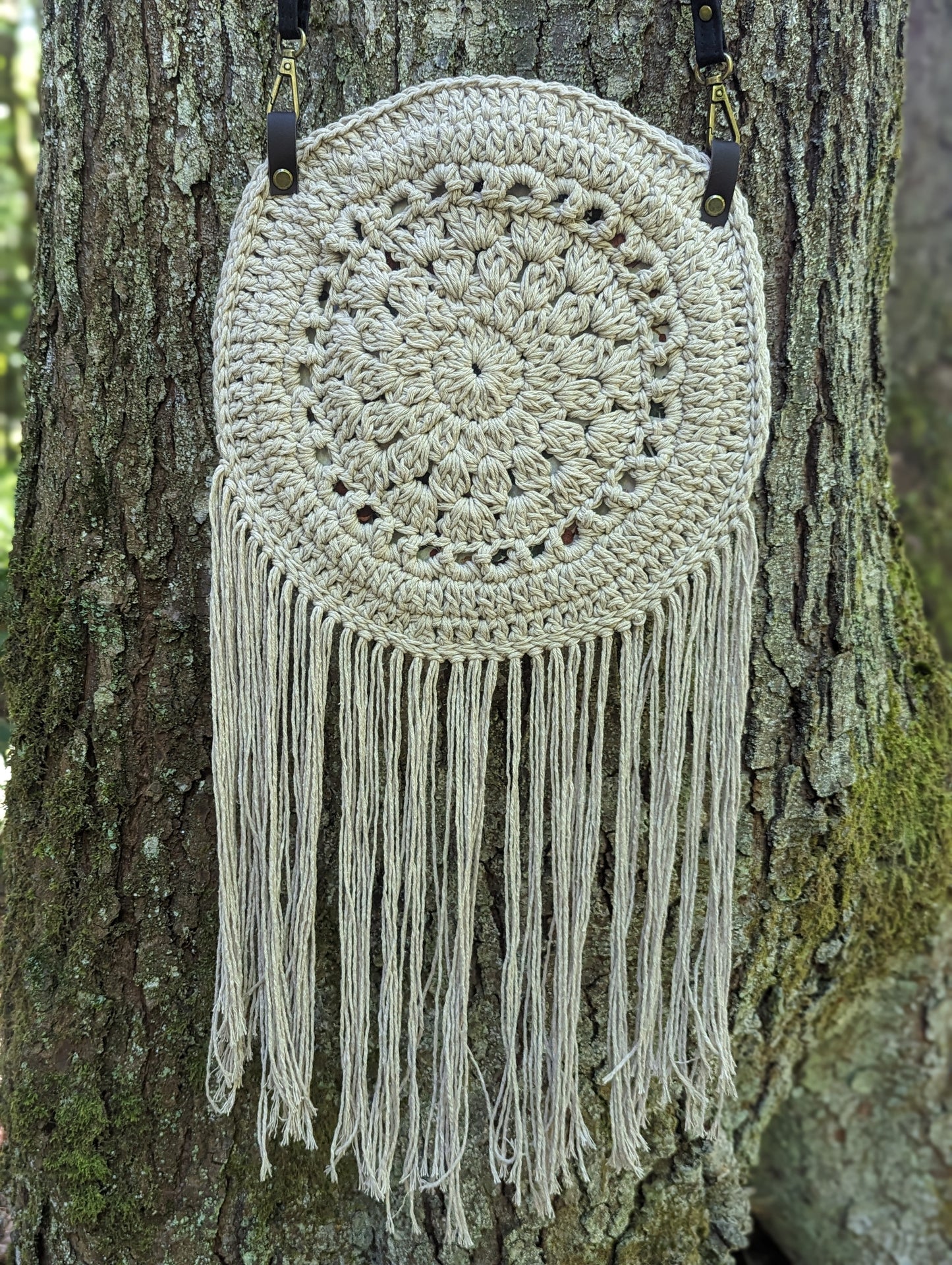 Boho Crochet Purse - Beige
