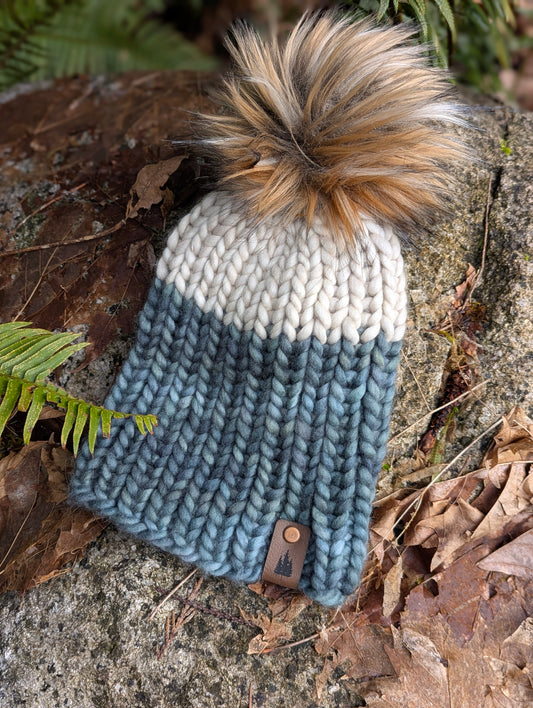 Knit Nokhu Beanie - Blue